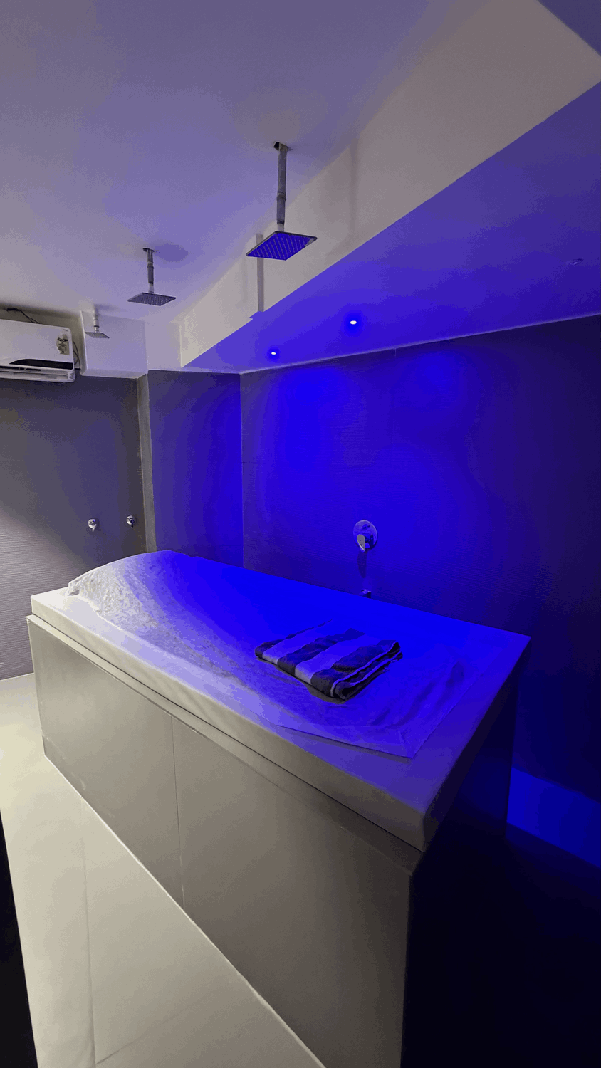 Relaxing spa environment